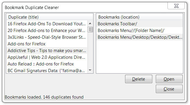 Bookmark-Duplicate-Cleaner