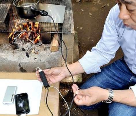 شارژ تلفن همراه روی شعله اجاق گاز منزل!