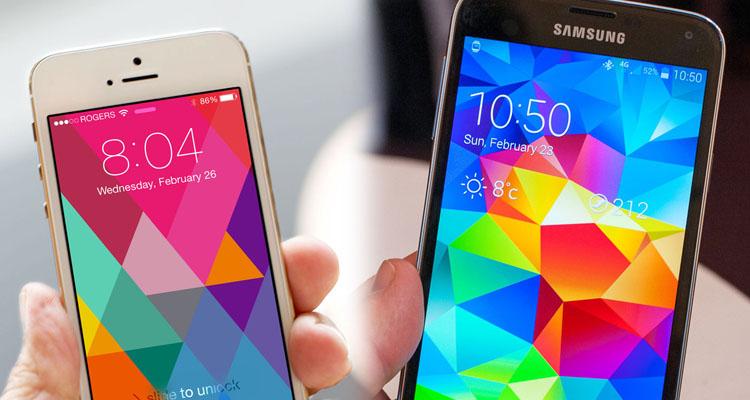 مقایسه بین آیفون 5s و گلکسی S5