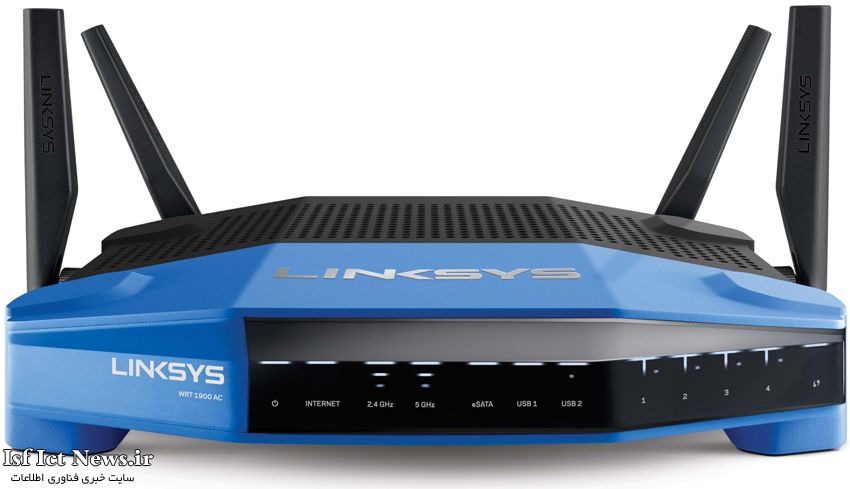 The Linksys WRT1900AC Wi-Fi router