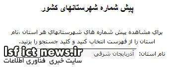 پیش-شماره-شهرستان-های-کشور