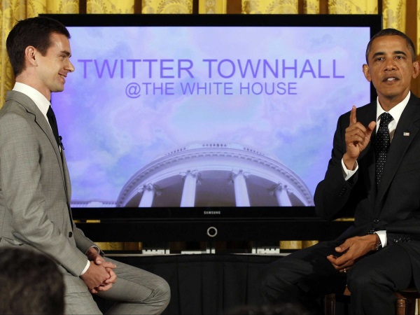 در سال 2011، دورسی این شانس را پیدا کرد تا با باراک اوباما رئیس جمهور آمریکا در نخستین گردهمایی مجازی توئیتر مصاحبه نماید.